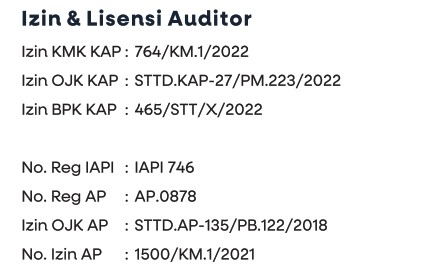 izin auditor pusat